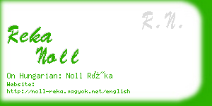 reka noll business card